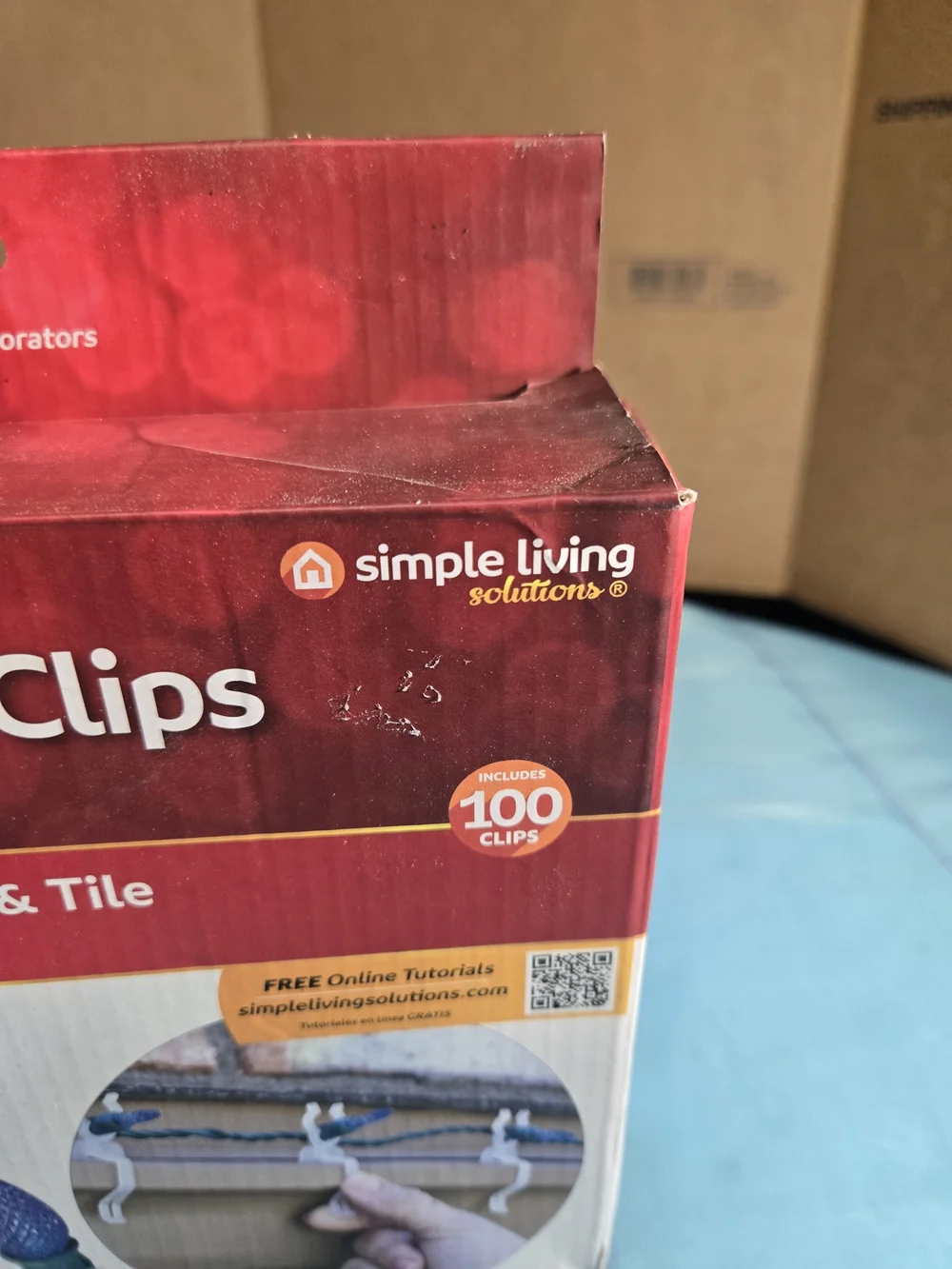 100 Universal Light Clips! Simple Living Solutions For Gutters, Shingles & Tile